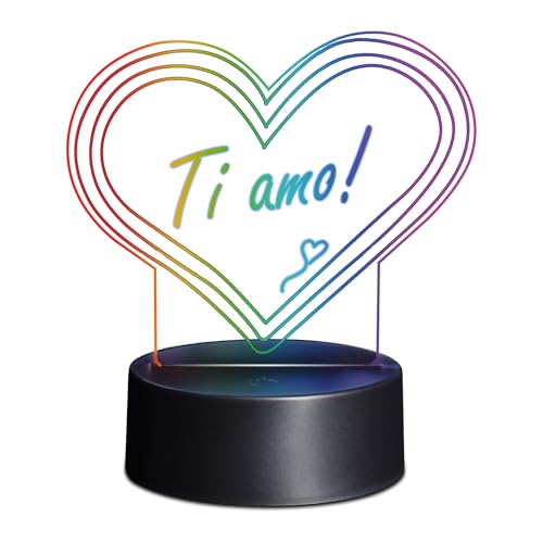 PLEXY LIGHT LAVAGNA  - Lampada LED multicolore, in plexyglass