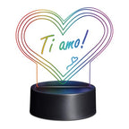 PLEXY LIGHT LAVAGNA  - Lampada LED multicolore, in plexyglass