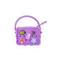 Mini Pouch rettangolare pins con laccio Viola