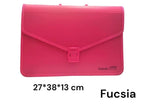 Valigetta Porta Disegni in PPL 27x38x13 TINTAUNITA a soffietto manico e tracollina