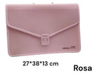 Valigetta Porta Disegni in PPL 27x38x13 TINTAUNITA a soffietto manico e tracollina