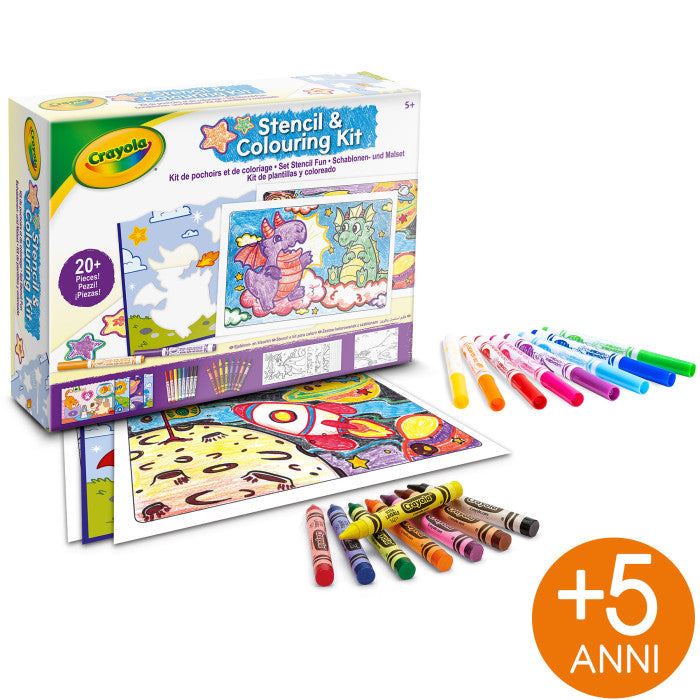 CRAYOLA - Set di stencil divertente