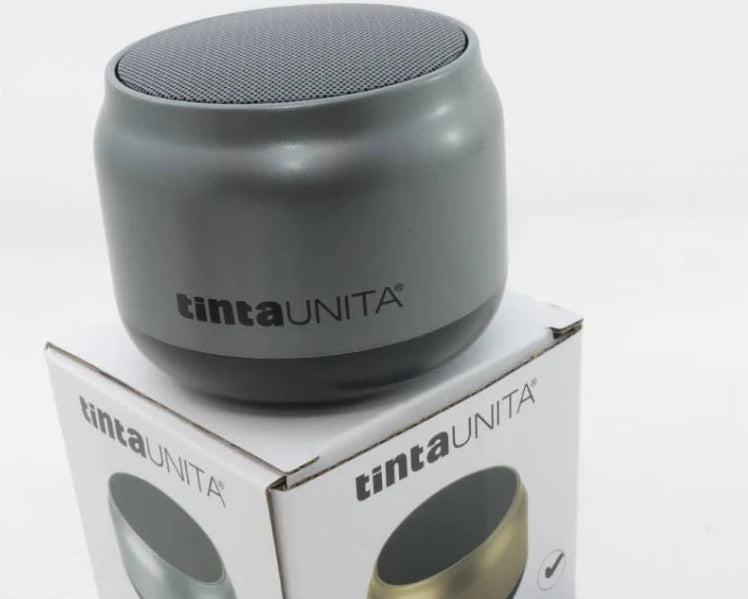 CASSA Speaker Wireless BLUETOOTH TintaUnita 61782 oro e argento